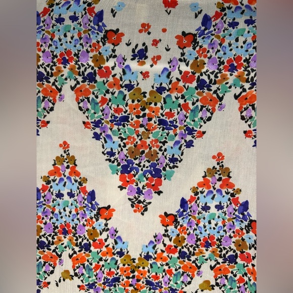 Democracy Ditzy Floral Tunic Women’s Size Medium Boho Western Hippie Festival - Picture 4 of 8